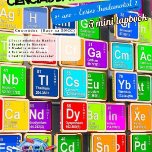 MINI LAPBOOKS DE CIÊNCIAS DA NATUREZA - 9º ANO (1º BIMESTRE): FUNÇÕES INORGÂNICAS (5 TEMAS)