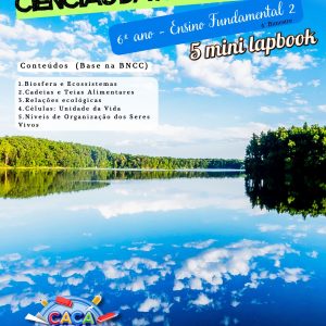 MINI LAPBOOKS DE CIÊNCIAS DA NATUREZA - 6º ANO (4º BIMESTRE): ECOLOGIA E CORPO HUMANO (5 TEMAS)