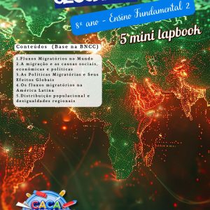 MINI LAPBOOKS DE GEOGRAFIA - 8º ANO:  Fluxos Migratórios no Mundo (5 TEMAS)