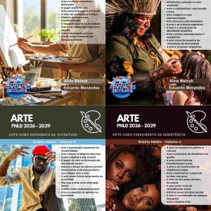 COMBO DE ESTUDOS DIRIGIDOS DE ARTE - ENSINO MÉDIO - VOLUMES 1 AO 4 (PNLD 2026-2029)