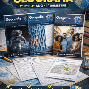 COMBO DE ESTUDOS DIRIGIDOS DE GEOGRAFIA - 1º AO 3º ANO (1º TRIMESTRE) - ENSINO MÉDIO