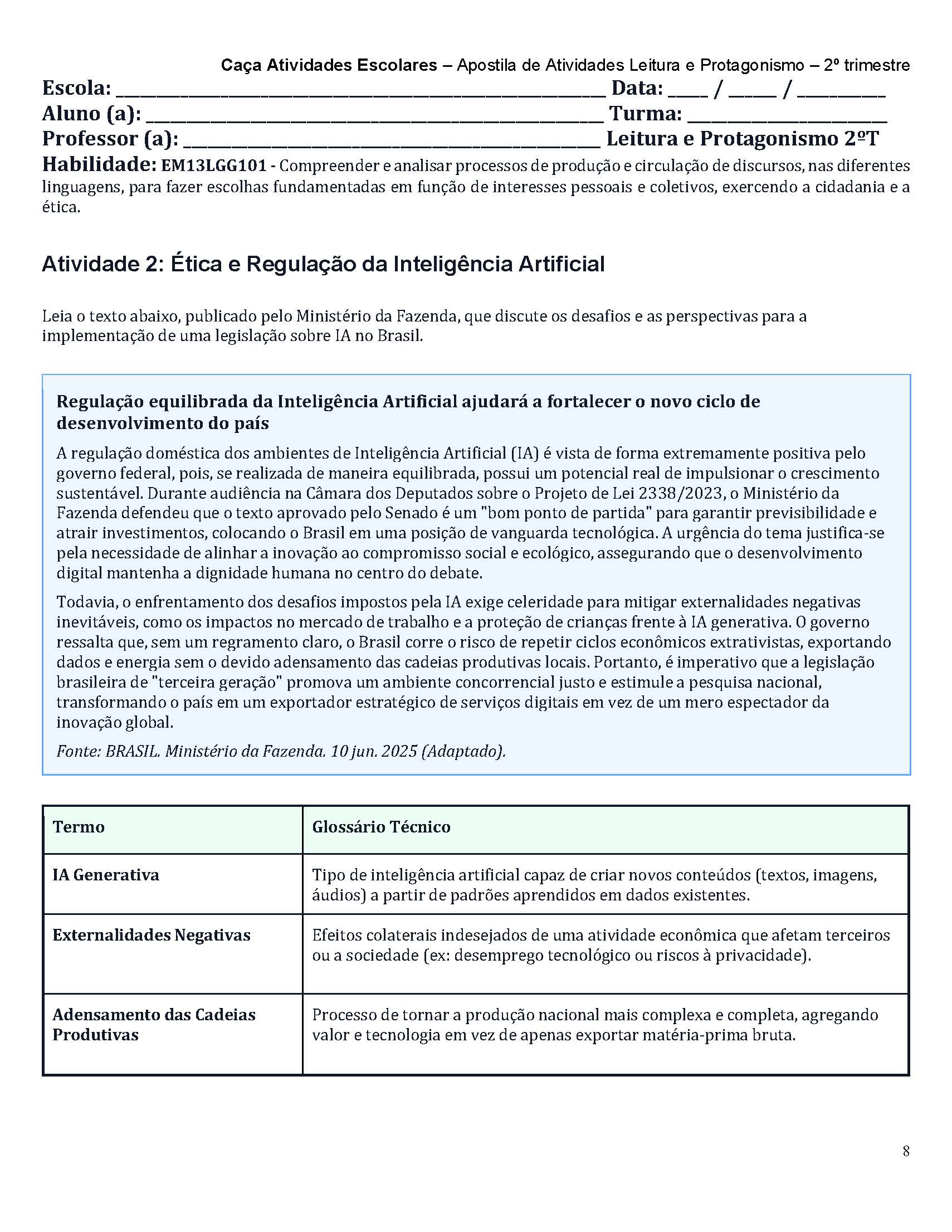 ATIVIDADES DE LEITURA E PROTAGONISMO MULTICULTURAL_ATIVIDADES - 2º TRIMESTRE - ENSINO MÉDIO - Imagem 3