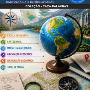 CAÇA-PALAVRAS DE GEOGRAFIA - CARTOGRAFIA E REPRESENTAÇÃO