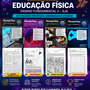 COMBO DE ESTUDOS DIRIGIDOS DE EDUCAÇÃO FÍSICA - 1 AO 4º PERÍODO EJA - ENSINO FUNDAMENTAL 2 (VOLUME 1)