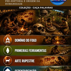 CAÇA-PALAVRAS DE HISTÓRIA - PRÉ-HISTÓRIA E ORIGEM DA HUMANIDADE (VOLUME 2)