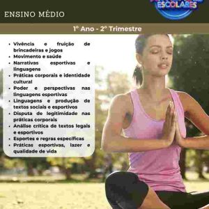 ESTUDOS DIRIGIDOS DE EDUCAÇÃO FÍSICA - 1º ANO - ENSINO MÉDIO (2º TRIMESTRE)