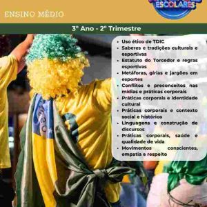 ESTUDOS DIRIGIDOS DE EDUCAÇÃO FÍSICA - 3º ANO - ENSINO MÉDIO (2º TRIMESTRE)
