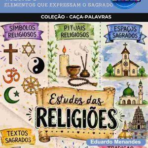 CAÇA-PALAVRAS DE ENSINO RELIGIOSO - ELEMENTOS QUE EXPRESSAM O SAGRADO - VOLUME 2