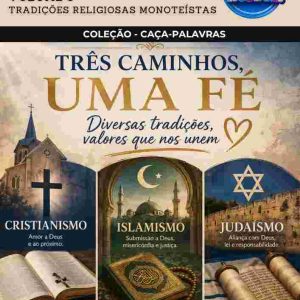 CAÇA-PALAVRAS DE ENSINO RELIGIOSO - TRADIÇÕES RELIGIOSAS MONOTEÍSTAS - VOLUME 3