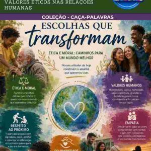 CAÇA-PALAVRAS DE ENSINO RELIGIOSO - VALORES ÉTICOS NAS RELAÇÕES HUMANAS - VOLUME 6