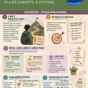 CAÇA-PALAVRAS DE PROJETO DE VIDA - PLANEJAMENTO E FUTURO - VOLUME 3