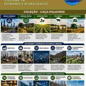 CAÇA-PALAVRAS DE GEOGRAFIA - ECONOMIA E GLOBALIZAÇÃO - VOLUME 14