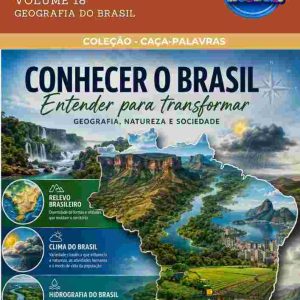 CAÇA-PALAVRAS DE GEOGRAFIA - GEOGRAFIA DO BRASIL - VOLUME 18