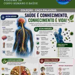 CAÇA-PALAVRAS DE BIOLOGIA - CORPO HUMANO E SAÚDE (VOLUME 10)