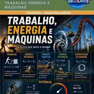 CAÇA-PALAVRAS DE FÍSICA - TRABALHO, ENERGIA E MÁQUINAS (VOLUME 4)