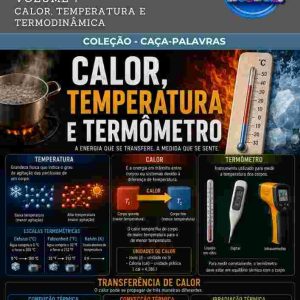 CAÇA-PALAVRAS DE FÍSICA - CALOR, TEMPERATURA E TERMODINÂMICA (VOLUME 7)