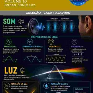 CAÇA-PALAVRAS DE FÍSICA - ONDAS, SOM E LUZ (VOLUME 10)
