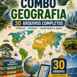 SUPER COMBO - CAÇA-PALAVRAS DE GEOGRAFIA - VOLUMES 1 AO 30 (150 TEMAS)