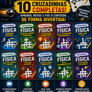 COMBO DE CRUZADINHAS DE FÍSICA (VOLUMES 1 AO 10)