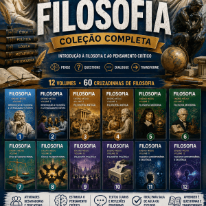 COMBO DE CRUZADINHAS DE FILOSOFIA - VOLUMES 1 AO 12