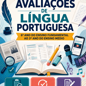COMBO DE AVALIAÇÕES DE LÍNGUA PORTUGUESA - 6º AO 3º ANO (2º TRIMESTRE) - ENSINO FUNDAMENTAL 2 E MÉDIO