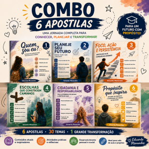 COMBO DE CRUZADINHAS DE PROJETO DE VIDA - VOLUMES 1 AO 6
