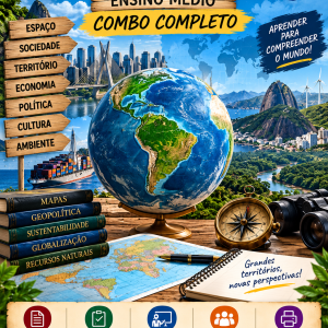 COMBO DE ESTUDOS DIRIGIDOS DE GEOGRAFIA - 1º AO 3º ANO (3º TRIMESTRE) - ENSINO MÉDIO
